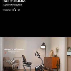 Sunny Health & Fitness Magnetic Recumbent Bike