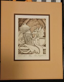 REAL MUSGRAVE "RAINY DAY” 73/150 ETCHING PRINT Art POCKET DRAGON