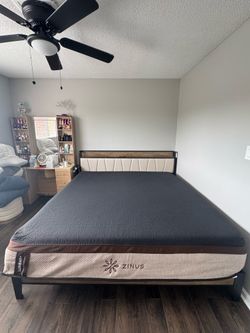Zinus Lumbar Support Green Tea Memory Foam Mattress King size