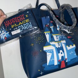 Disneyland Loungefly Bag And Matching Wallet