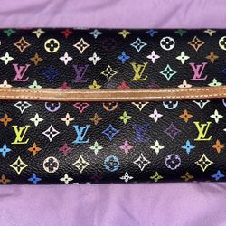 Louis Vuitton Coin Purse: TAKASHI MURAKAMI X LOUIS VUITTON BLACK MONOGRAM  MULTICOLORE PORTE MONNAIE PLAT for Sale in Los Angeles, CA - OfferUp