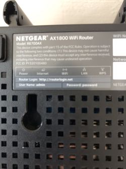  NETGEAR 4-Stream WiFi 6 Router (R6700AX) – AX1800