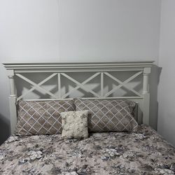 Queen Bed Frame + Box Spring =$215