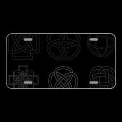 License Plate Novelty Car Front Celtic Knots Designs Ornament