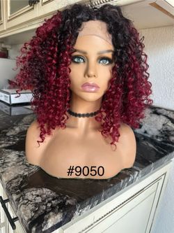 New curly wig lace front