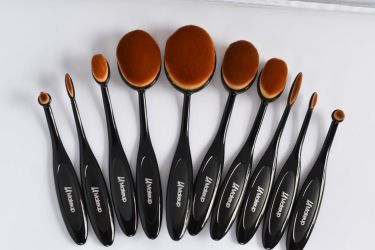 10pcs oval Makeup brushes