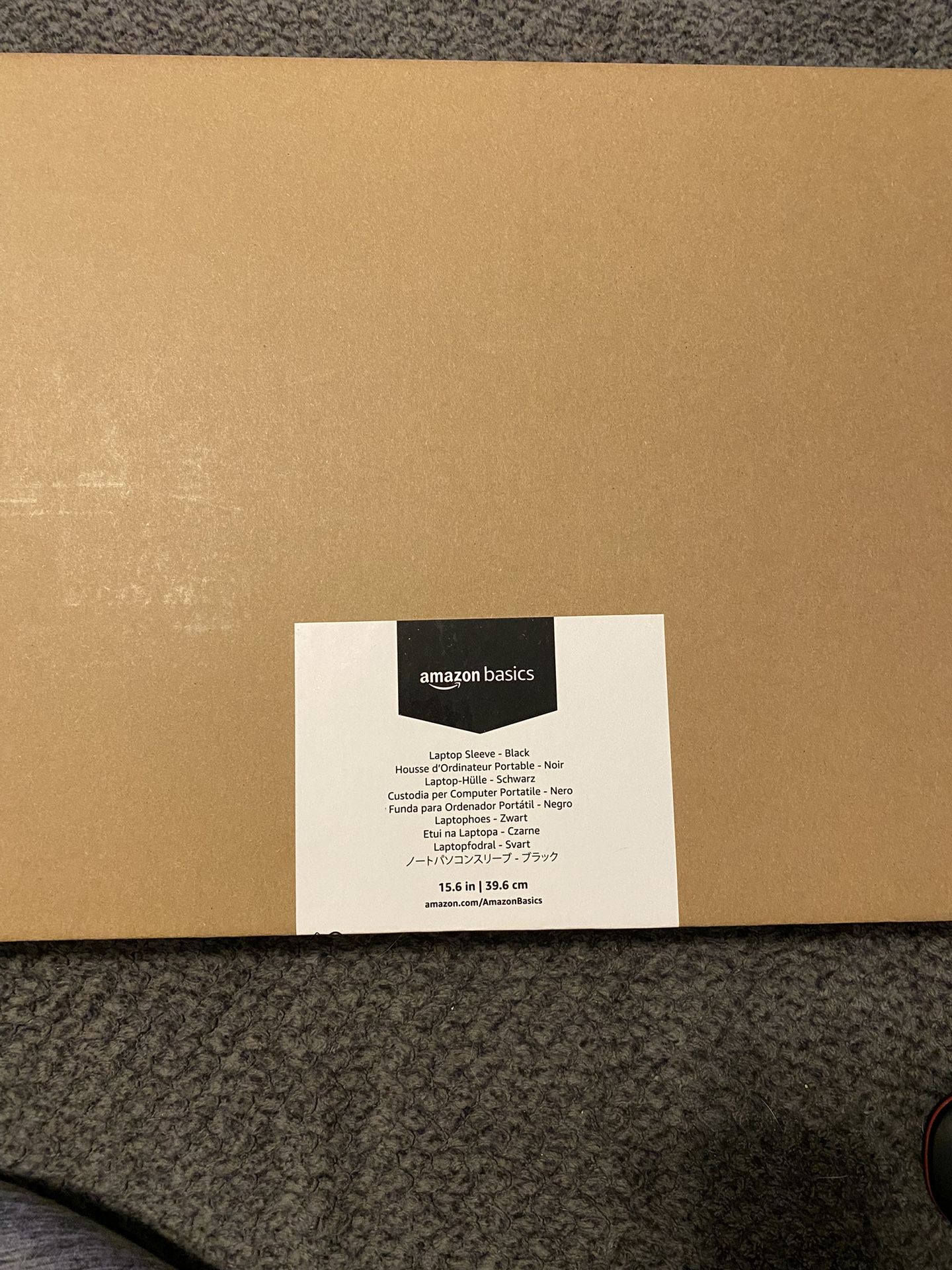 15.6-Inch Laptop Sleeve, Protective Case with Zipper - Black College Dorm Storage Class Teacher