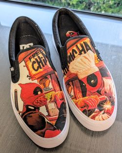 DC Shoes x Marvel Deadpool Manual Slip-Ons US Size 10 Men