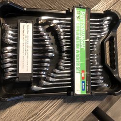 Pittsburgh 32Pc. Combination Wrench Set includes DAE and Metric Size