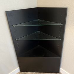Economy Black Triangle Corner Counter Open Style