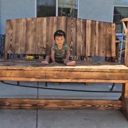 Swing / rocking bench for outdoor