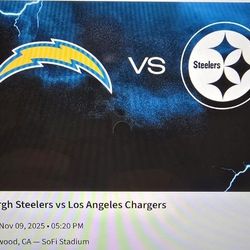 LA Chargers vs Pittsburgh Steelers