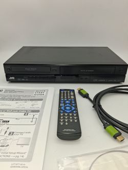 JVC, DVD Recorder/VCR with remote, manual and cable.  HDMI output.  Works Fine!