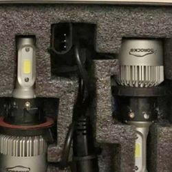 5202 LED Fog Light Bulbs or DRL, 12000LM 800% Brightness 5 PS19W PS24W Fog Lights LED Bulb for Car, 6500K Cool White 984 FT Strong Penetration
