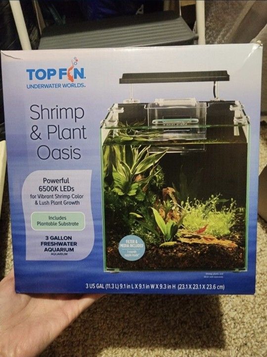 Top Fin Shrimp and Plant Oasis, 3 Gallon Tank