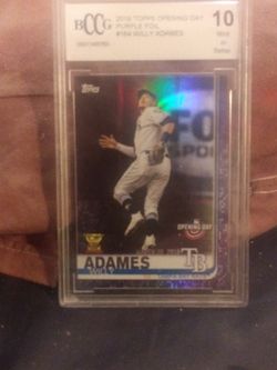 Will Adames #164 Purple Foil Graded
