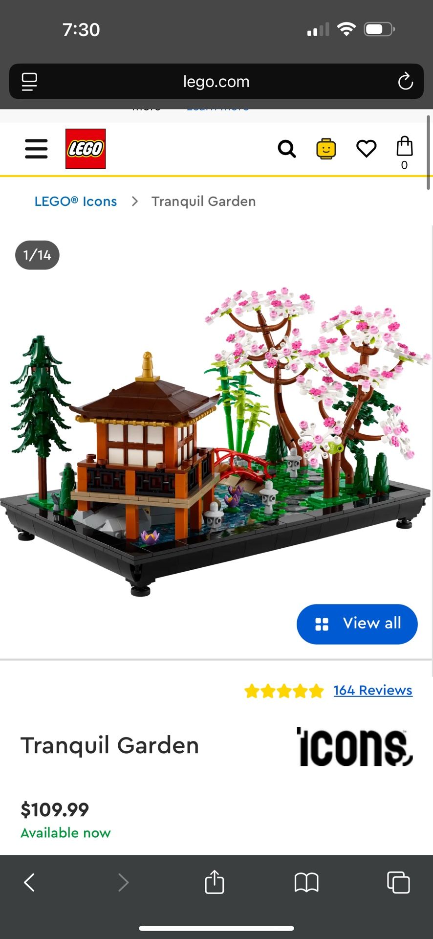 LEGO Icons Tranquil Garden
