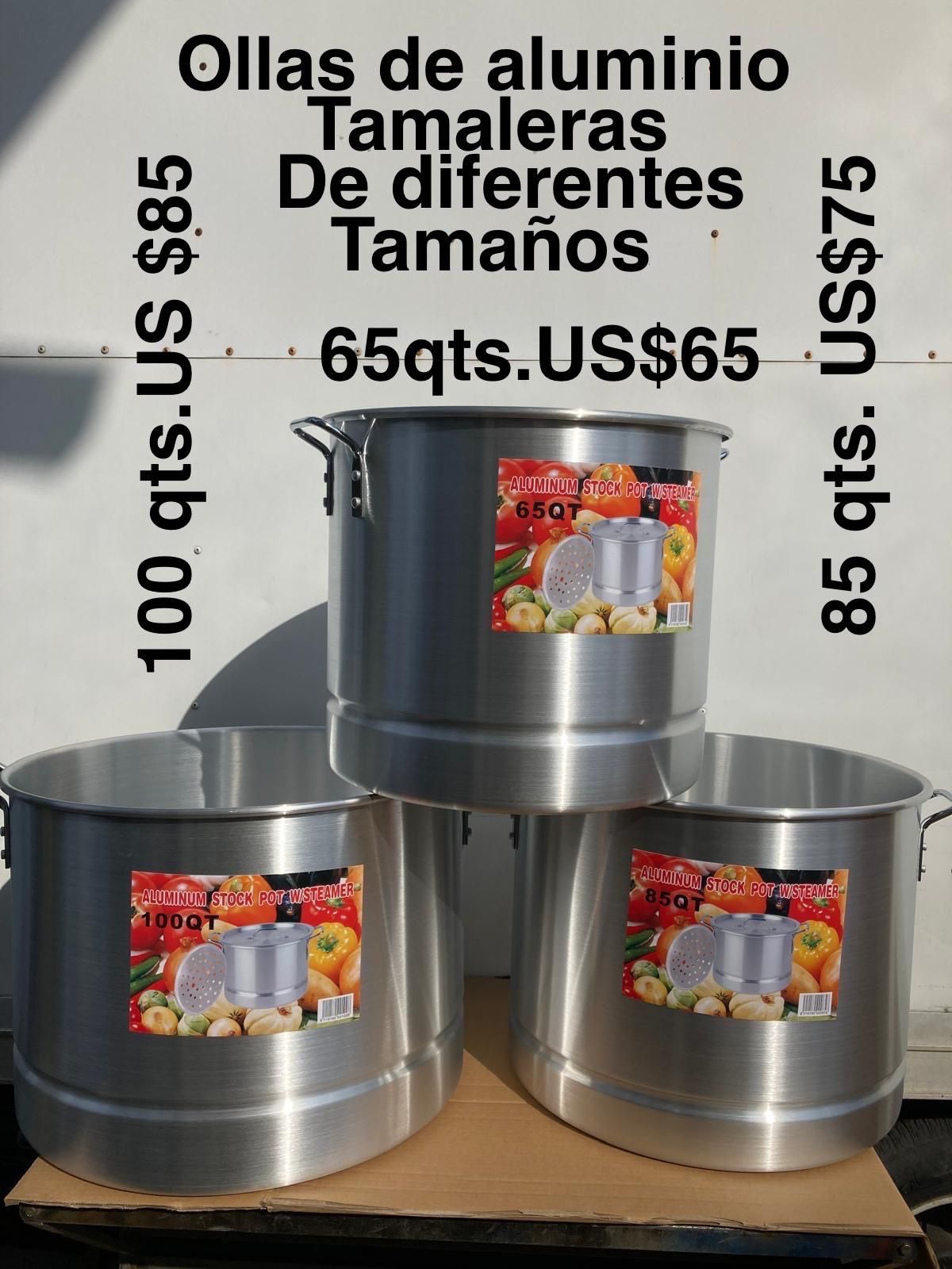 Ollas De Aluminio Y Acero Inoxidable De Diferentes Tamaños Y Precios