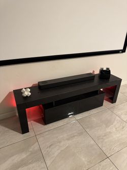 Entertainment Center with Lights