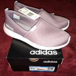 🆕 Lite Racer Slip-on Adidas Women's Tennis Shoes Size 9.5! 👟