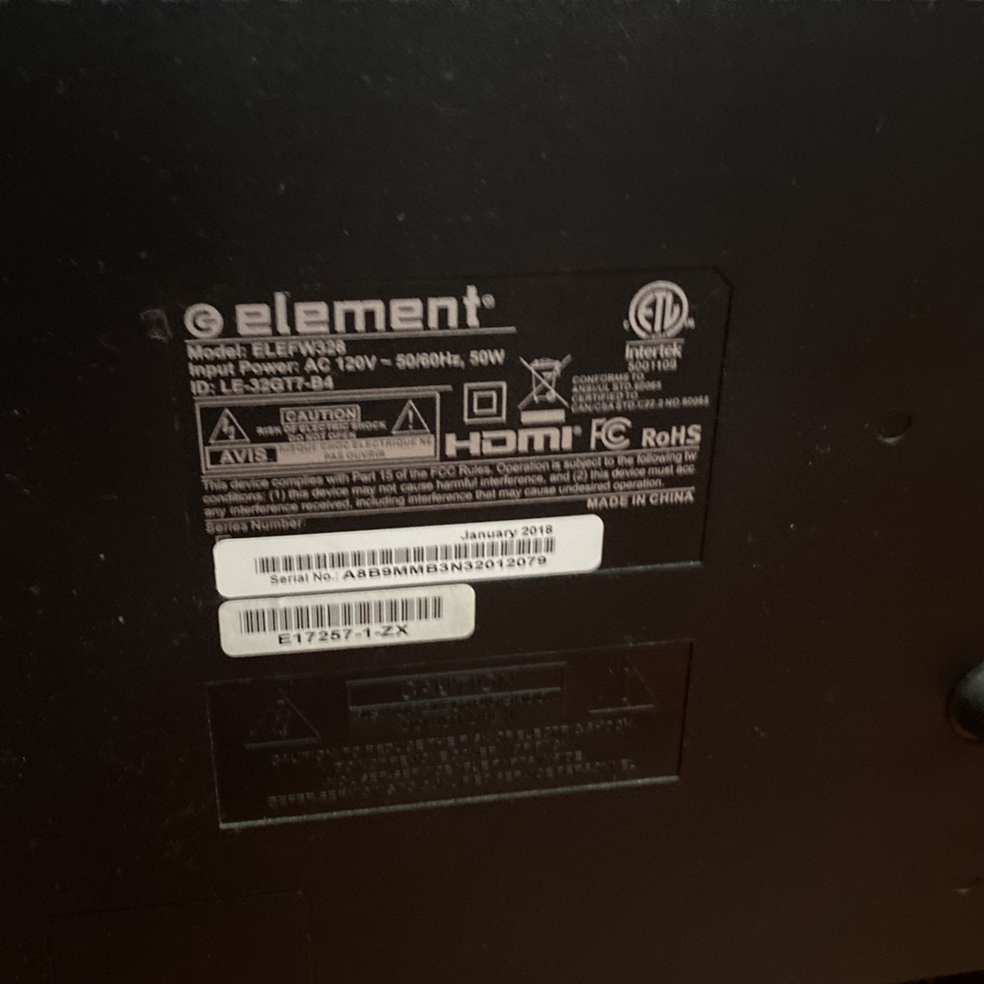 テレビ Tv Element “Not Smart Tv “