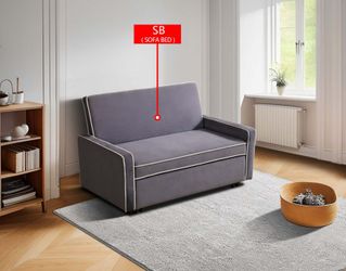 GREY FABRIC SOFA BED MANUFACTURER CLOSEOUT SALE! $199 ONLY!