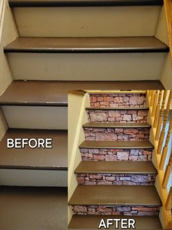 STAIR DECOR WITH ADHESIVE READY TO STICK