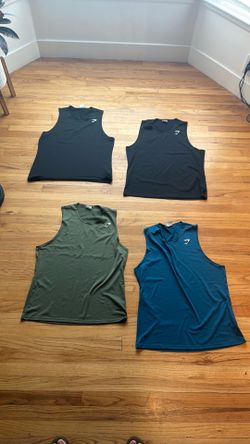 4 tanks for gym shark all XLs