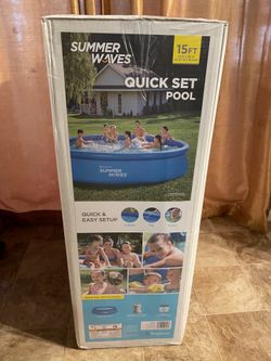 🌊 Brand New Summer Waves 15FT Quick Set Pool 🌊