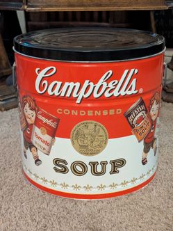 Vintage Campbell's 1997
Condensed Soup 11-1/2" x 12" Advertising Tin Can