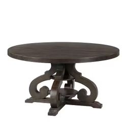 Stanford Round Smokey Walnut Dining Table (Frame Material: Wood) - Table Only 