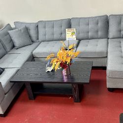 🔥Brand New Fabric Sectional Sofa🔥Only $49 Today And Pay Later With Or Without Credi🔥