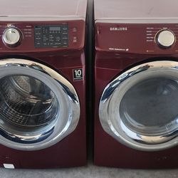 Set Samsung Steam Washer And Dryer Electric Steam