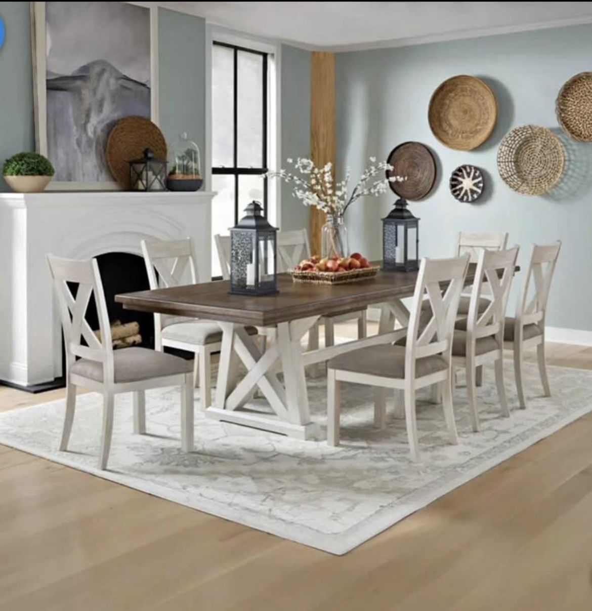 Newport 9-piece Dining Table Set (FAIR CONDITION)