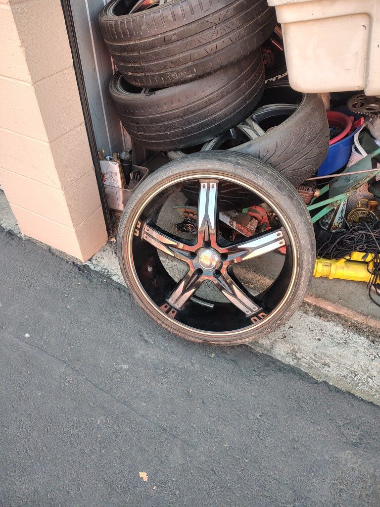 22" Rims With Low Profile Tires
