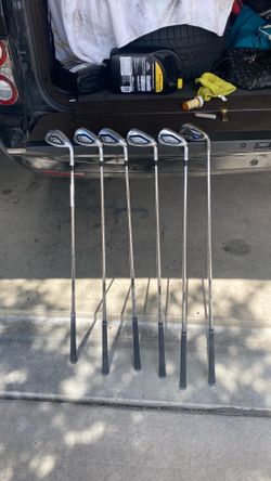 Ping G440 Irons black dot R flex steel ext + 1 New GP Mid Size grips like New