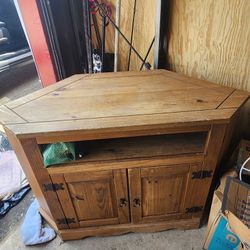 Wood Corner Entertainment Center