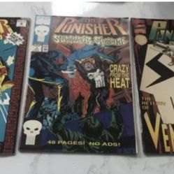 💥3 VINTAGE -THE PUNISHER COMICS💎Marvel Comics 💎Great Buy! COLLECTIBLE!