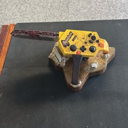 Rare game cube chainsaw, controller with stand