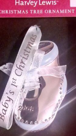 New Harvey Lewis Christmas Tree Ornament - 2008 Baby's 1st Christmas