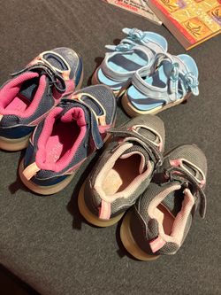 Lot of 3 Toddler Girls Shoes