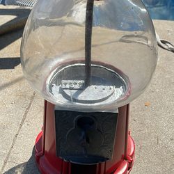 Vintage Carousel Red Gumball Machine