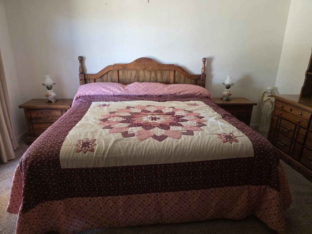 Real Wood King Bedroom Set