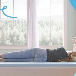 2” Queen Size Memory Foam Mattress Topper, New