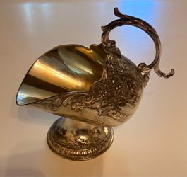 Vintage 1949’s EP Zinc Alloy Silver Plated Sugar Scuttle