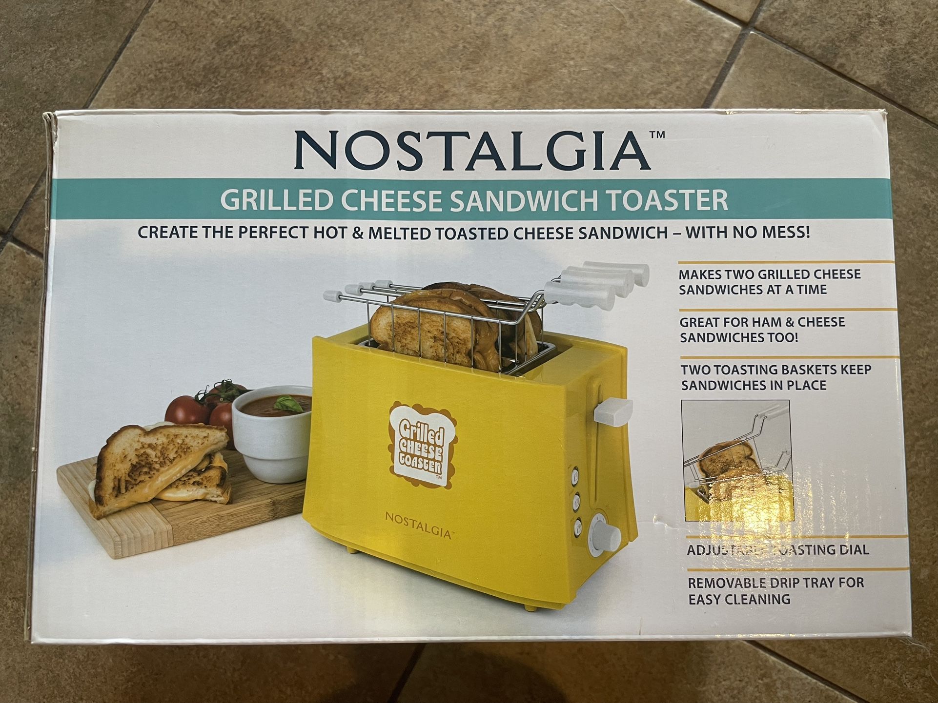 Nostalgia Grilled Cheese Sandwich Toaster