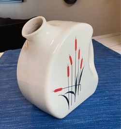 Vintage Universal Potteries Cattail Pitcher Sears Roebuck MCM Oven Proof Jug