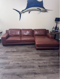 100% Leather Couch