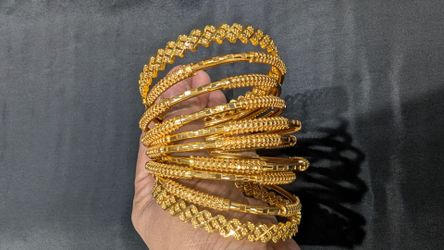 Indian gold color jewelry - bangles