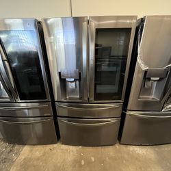 LG SMART CONNECT INSTA VIEW KNOCK KNOCK FRIDGE WITH WATER / ICE & CRAFT ICE ( CONVERTIBLE DRAWER - FREEZER OR FRIDGE